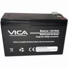 Bateria Para Ups Vica 12v-9ah 12 V, Color Negro